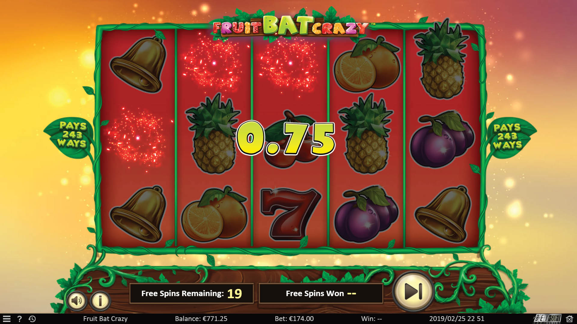 Game On Players X Fruit Bat Crazy